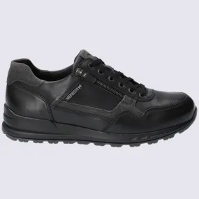 Baskets Mephisto, baskets basses confort homme en cuir lisse noir | Igert Chaussure&Maroquinerie
