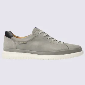 Baskets Mephisto, baskets basses confortables homme en cuir velours gris clair| Igert Chaussure&Maroquinerie