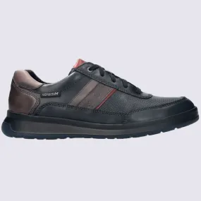 Baskets Mephisto, baskets à lacets homme en cuir noir | Igert Chaussures&Maroquinerie