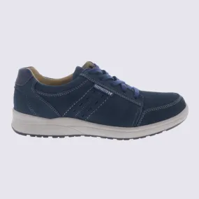 Baskets pour homme Mephisto en cuir bleu confort I Igert Chausseur & Maroquinier Dannemarie