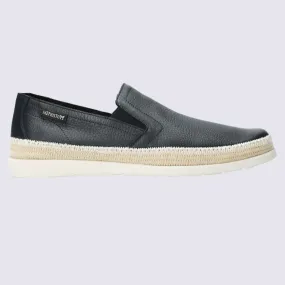 Chaussures Mephisto, slip-on décontractée et chic homme en cuir bleu marine| Igert Chaussure&Maroquinerie