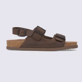 Nu-Pied en cuir Mephisto Nardo Marron l Igert