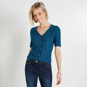 Tshirt maille ajourée femme